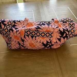Vera Bradley Pink and Black Floral Travel Bag